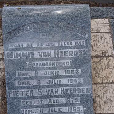 HEERDEN Pieter S., van 1879-1965 &amp; Mimmie 1883-1943