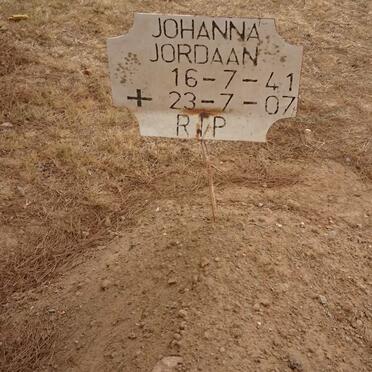 JORDAAN Johanna 1941-2007