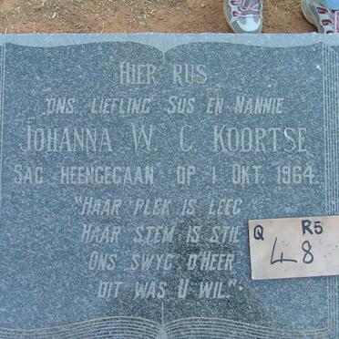 KOORTSE Johanna W.C. -1964