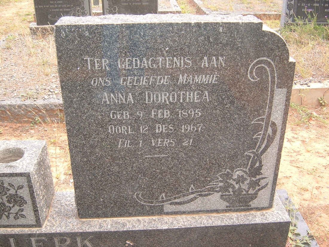 KLERK Frans Johannes, de 1902-1958 &amp; Anna Dorothea 1895-1967