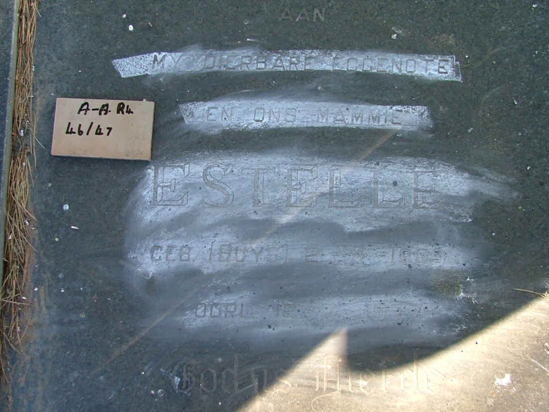 KRUGER Estelle nee BUYS 19??-19??