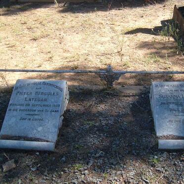 LATEGAN Pieter Hercules -1929 &amp; Susanna PIETERSEN 1857-19??