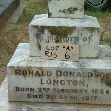 LONGTON Ronald Donaldson 1884-1917