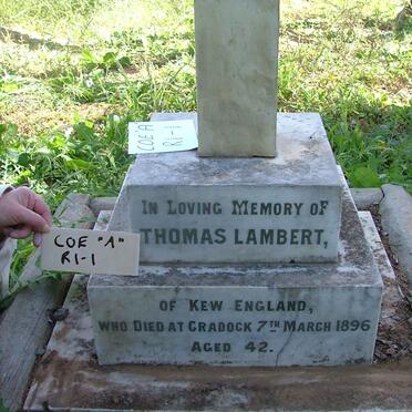 LAMBERT Thomas -1896