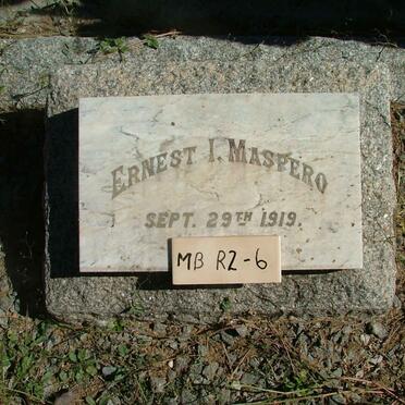 MASPERO Ernest I. -1919