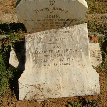 MORRISON John -1900 :: FITCHET Elizabeth nee MORRISON -1917