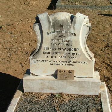 MAASDORP Henry -1940