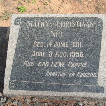 NEL Mathys Christiaan 1911-1956