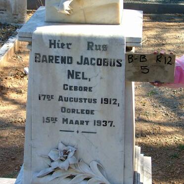 NEL Barend Jacobus 1912-1937