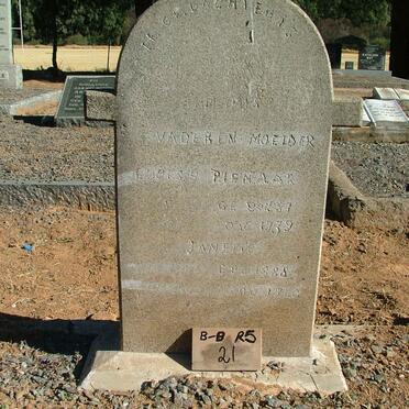 PIENAAR Luoise 1887-1939 &amp; Janette 1888-1940