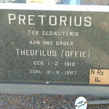 PRETORIUS Theofilus 1918-1967