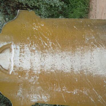 PLESSIS Helena Petronella, du nee GEYE 1871-1922