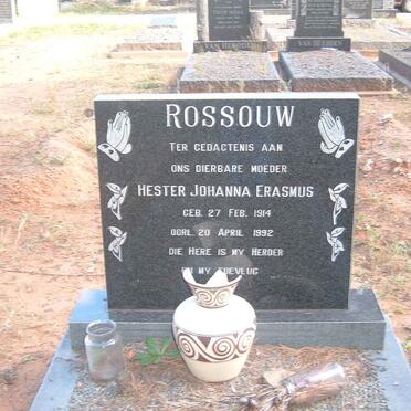 ROSSOUW Hester Johanna Erasmus 1914-1992