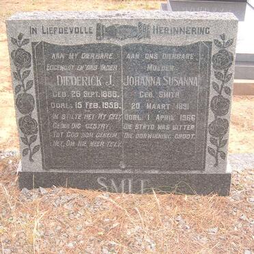 SMIT Diederick J. 18??-1958 &amp; Johanna Susanna SMITH 1891-1966