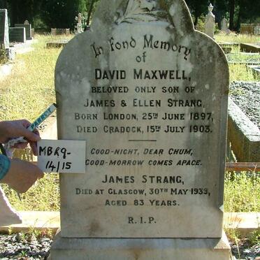 STRANG James Strang -1939 :: STRANG David Maxwell 1897-1903