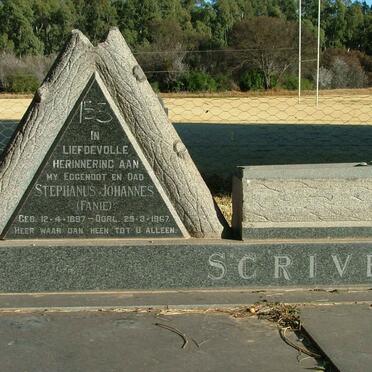 SCRIVEN Stephanus Johannes 1897-1967 &amp; Sarah Elizabeth VOS 1899-1980 