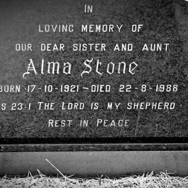 STONE Alma 1921-1988