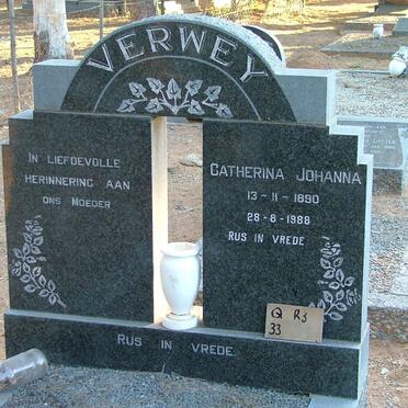 VERWEY Catherina Johanna 1890-1988