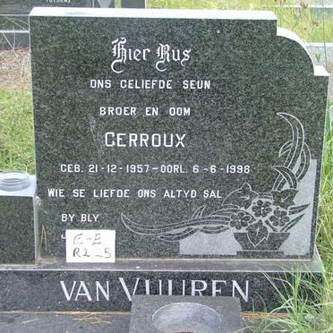 VUUREN Gerroux, van 1957-1998