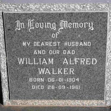 WALKER William Alfred 1904-1961