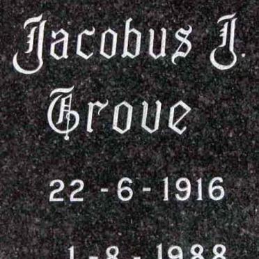 GROVE Jacobus J. 1916-1988