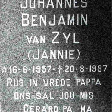 ZYL Johannes Benjamin, van 1957-1997