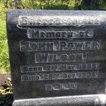 WILSON John Power 1895-1936