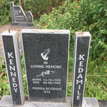 SEBENGA Kennedy Kedamile 1920-1986