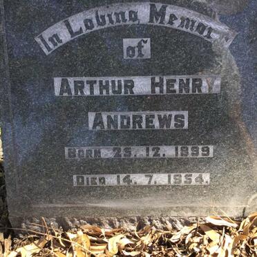 ANDREWS Arthur Henry 1899-1954