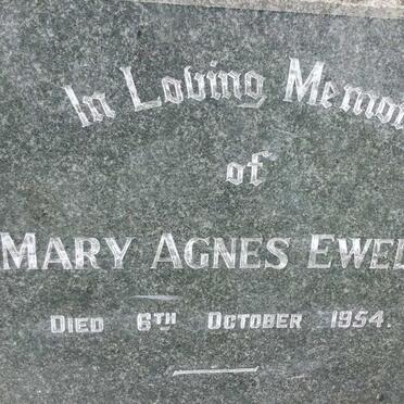 EWELS Mary Agnes -1954