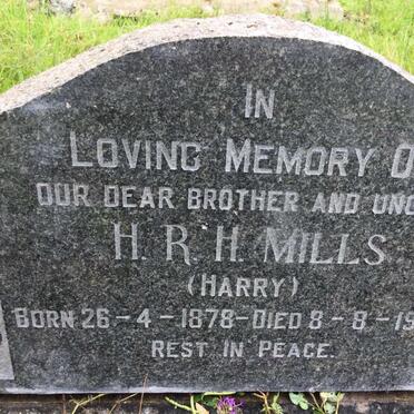 MILLS H.R.H. 1878-1962