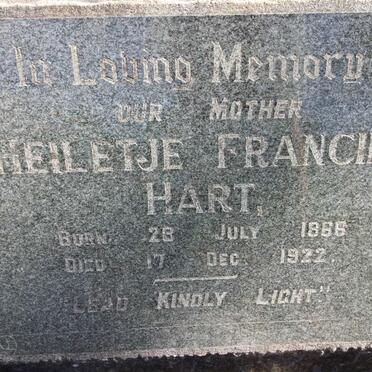 HART Heiletje Francina 1866-1922