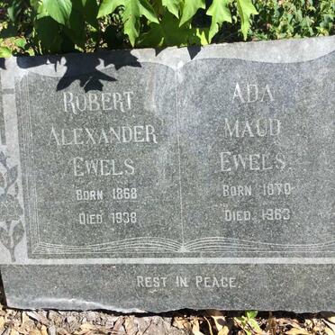 EWELS Robert Alexander 1868-1938 &amp; Ada Maud 1870-1963