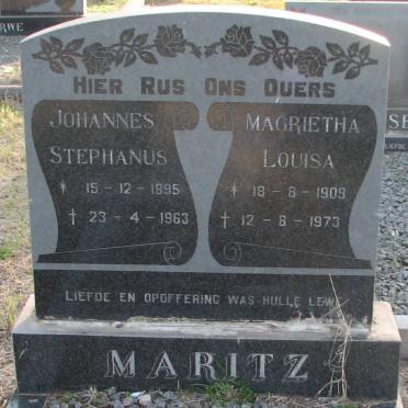 MARITZ Johannes Stephanus 1895-1963 &amp; Magrietha Louisa 1909-1973