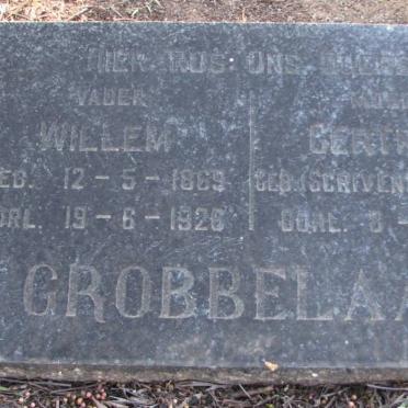 GROBBELAAR Willem 1869-1926 &amp;  Gertruida SCRIVEN 18??-195?