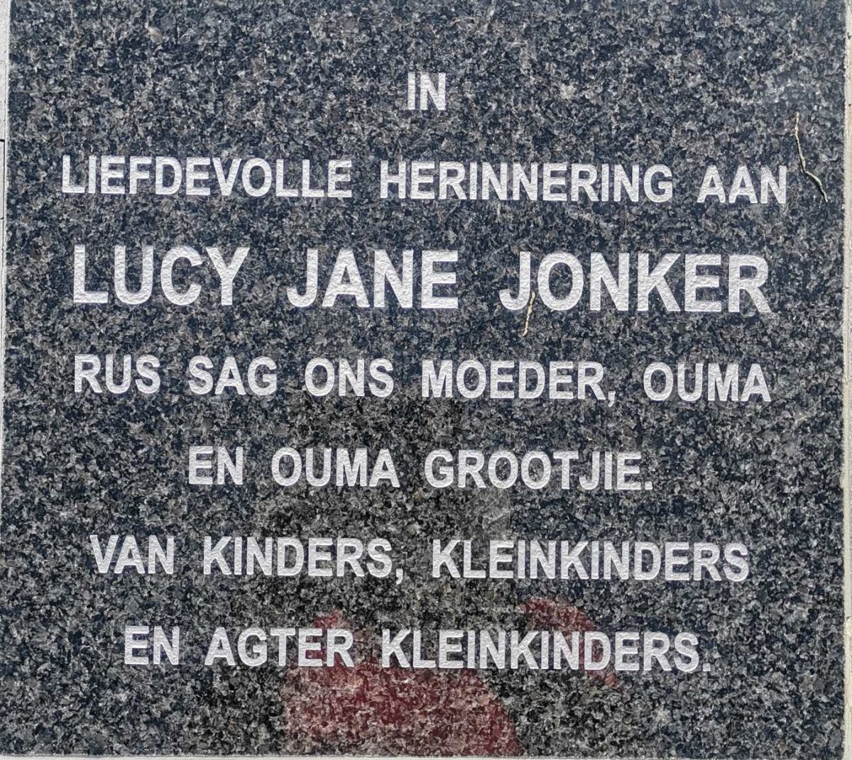 JONKER Lucy Jane