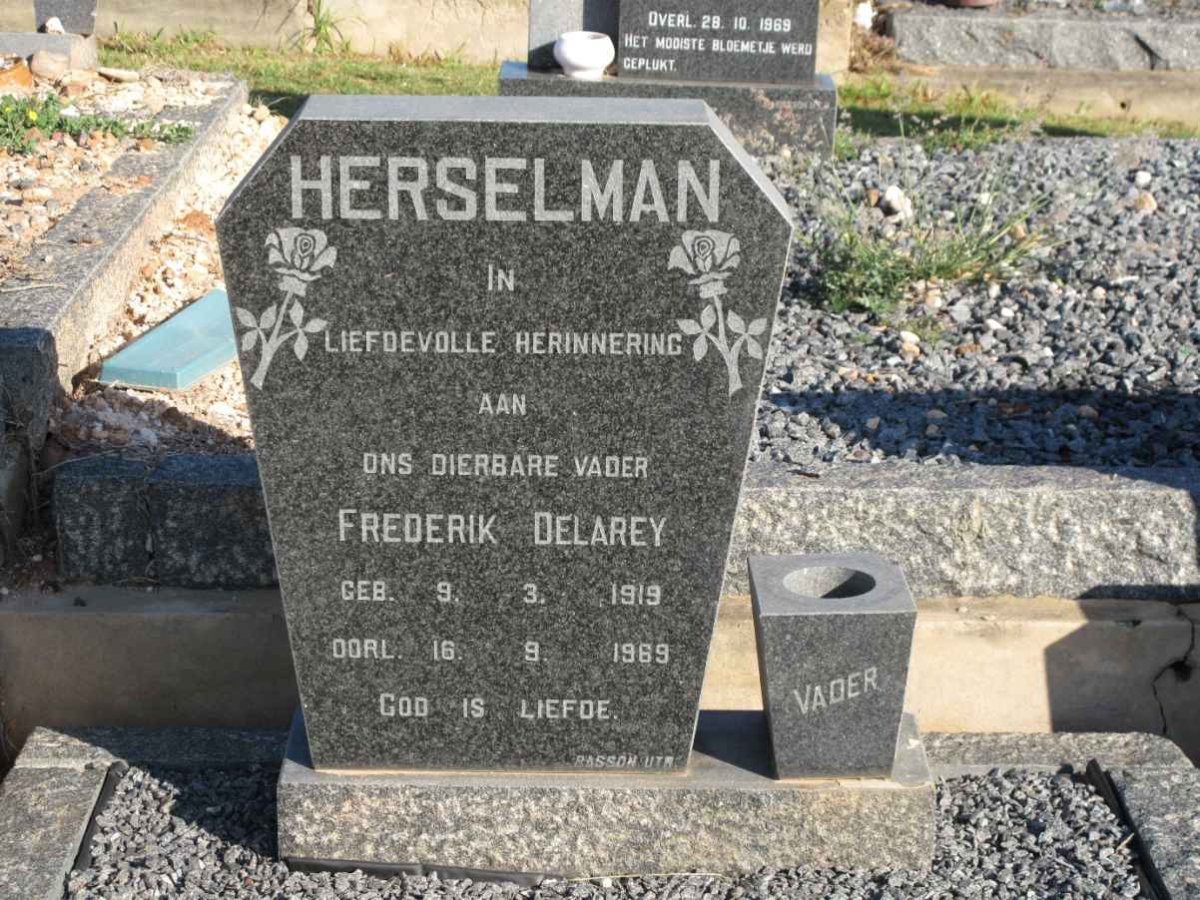 HERSELMAN Frederik Delarey 1919-1969