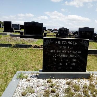 KRITZINGER Johanna 1914-1981