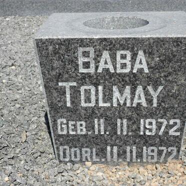 TOLMAY Andries L. 1931-1995 &amp; A.T. 1931-2000 :: TOLMAY Baby 1972-1972