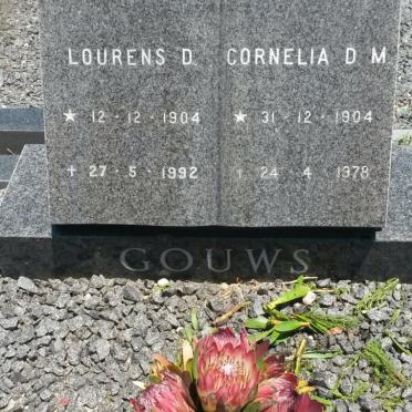 GOUWS Lourens D. 1904-1992 &amp; Cornelia D.M. 1904-1978