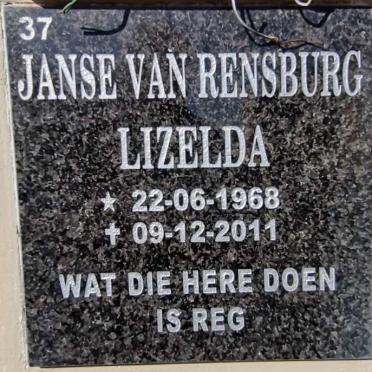 RENSBURG Lizelda, Janse van 1968-2011