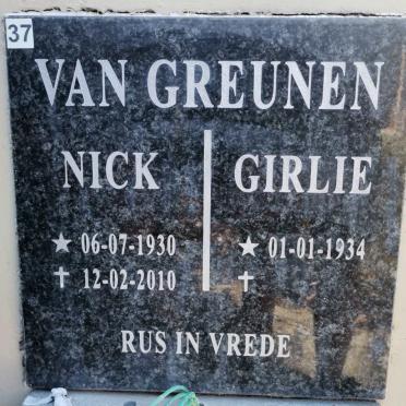 GREUNEN Nick, van 1930-2010 &amp; Girlie 1934-