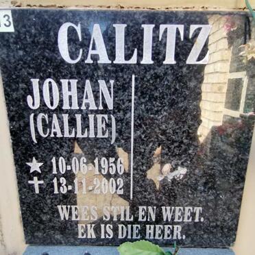 CALITZ Johan 1956-2002