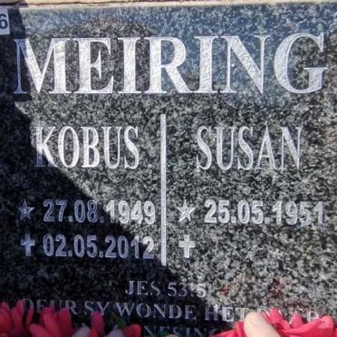 MEIRING Kobus 1949-2012 &amp; Susan 1951-