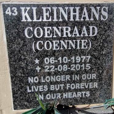 KLEINHANS Coenraad 1977-2015