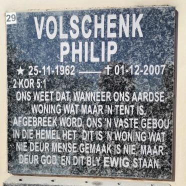 VOLSCHENK Philip 1962-2007