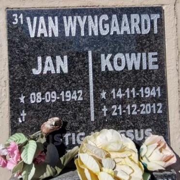 WYNGAARDT Jan, van 1942- &amp; Kowie 1941-2012