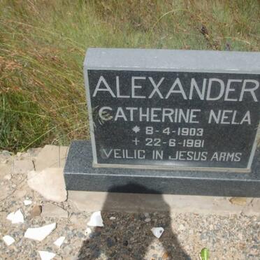 ALEXANDER Catherine Nela 1903-1981