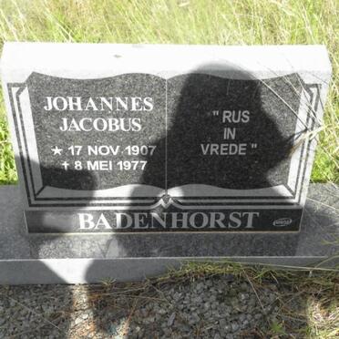 BADENHORST Johannes Jacobus 1907-1977