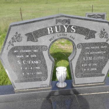 BUYS S.C. 1918-1988 &amp; A.J.M. 1917-2006